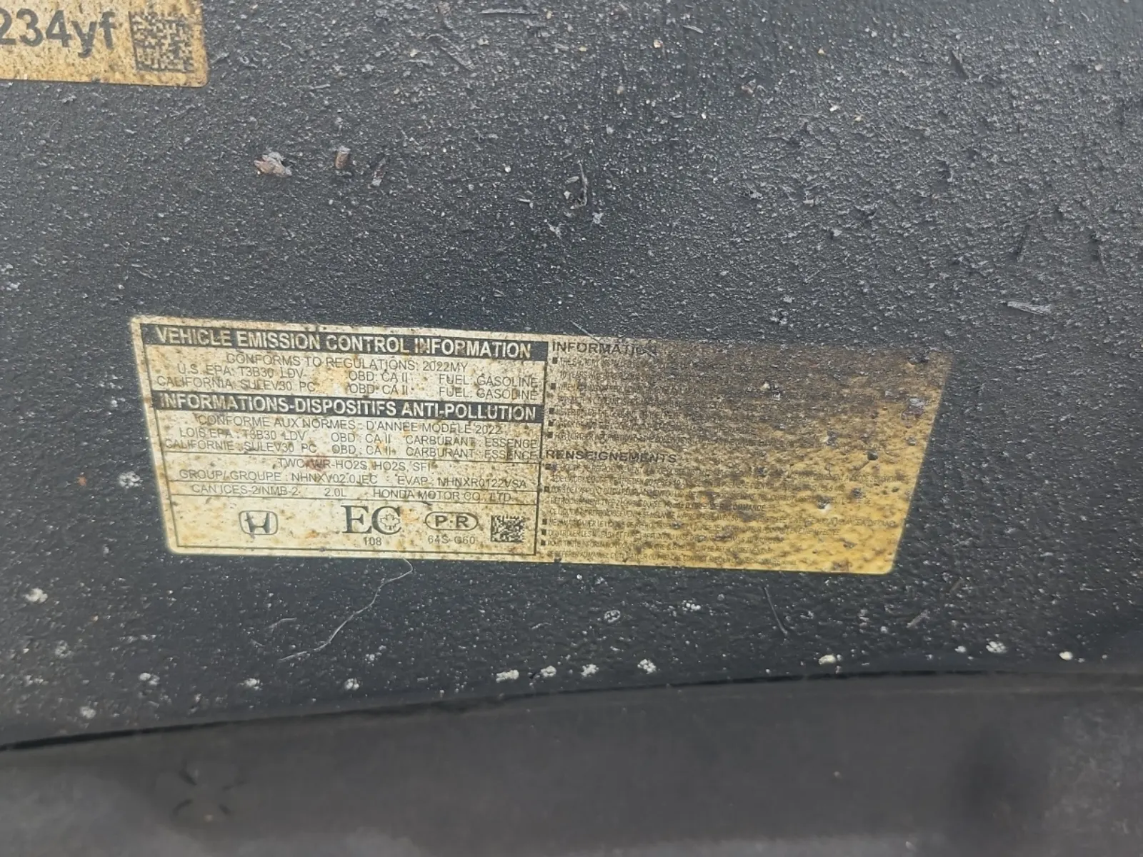 Emission Sticker Photo