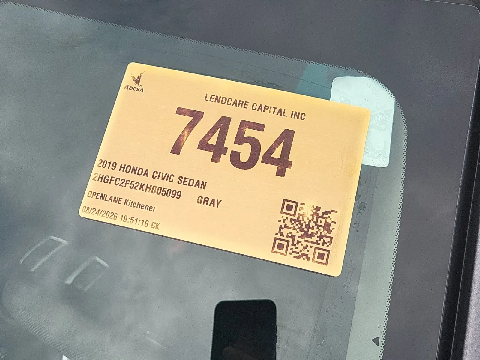 Inventory Label Photo