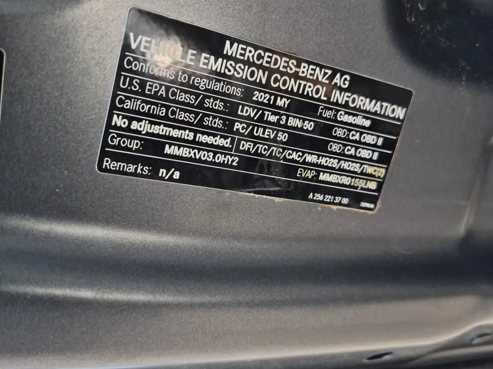 Emission Sticker Photo
