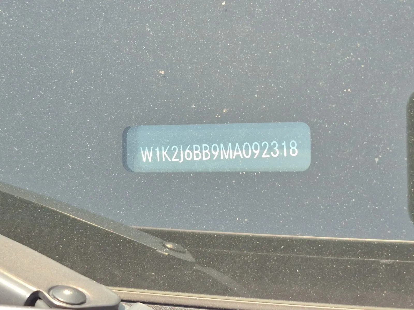 Dash VIN Plate Photo