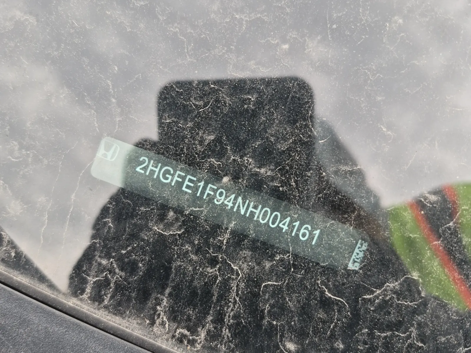 Dash VIN Plate Photo