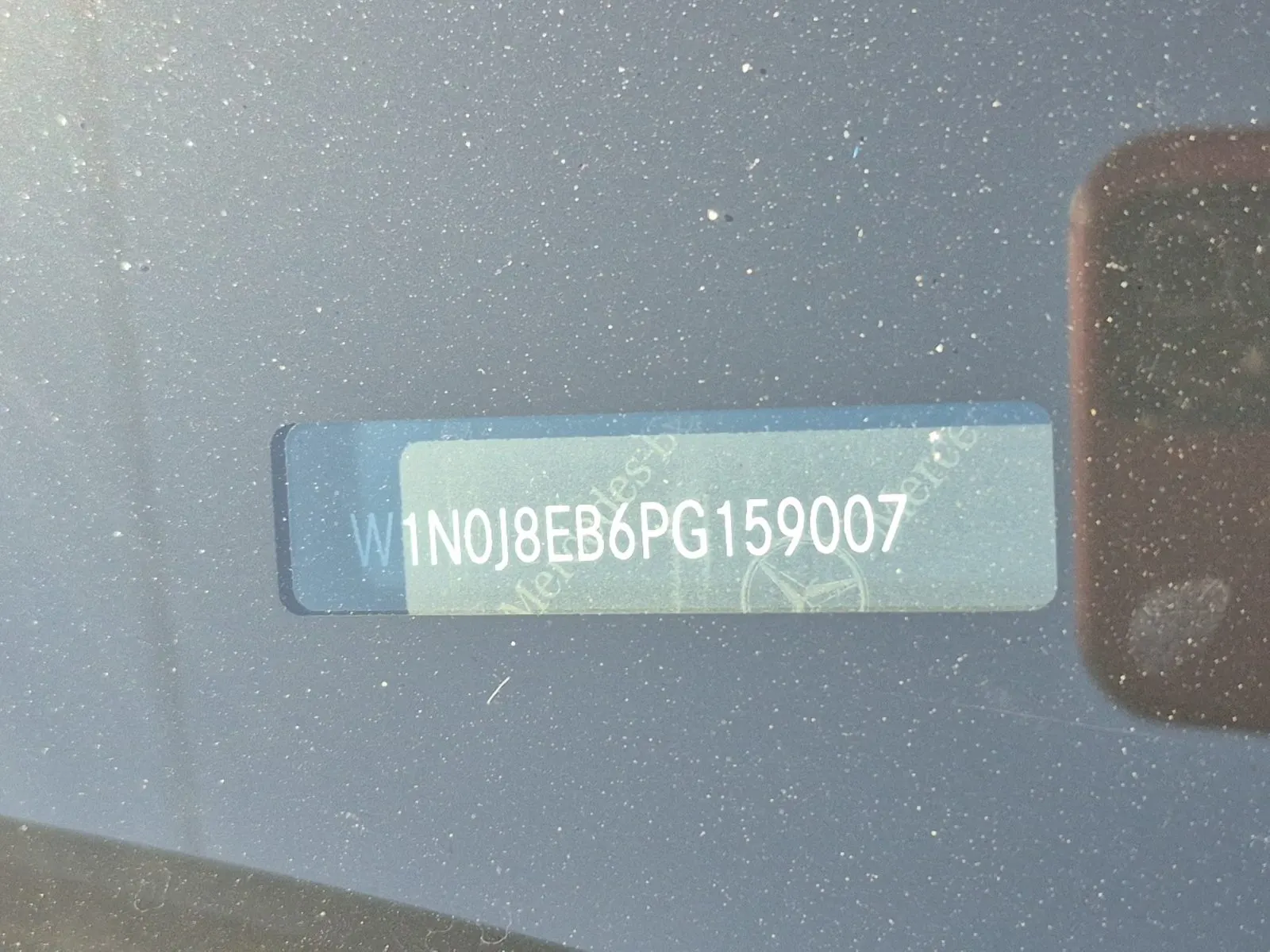Dash VIN Plate Photo