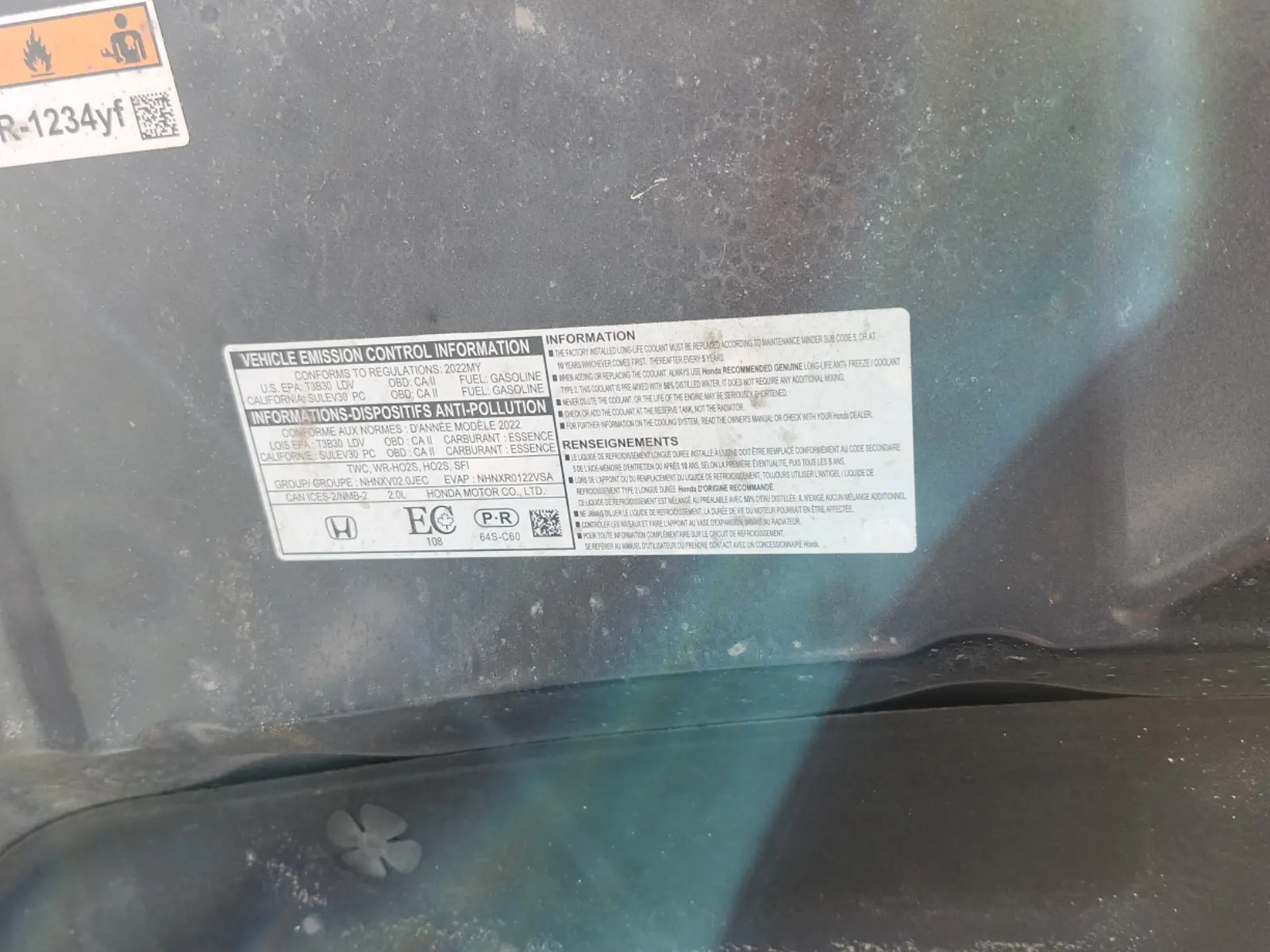 Emission Sticker Photo