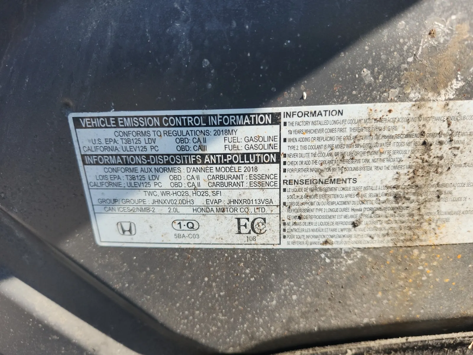 Emission Sticker Photo