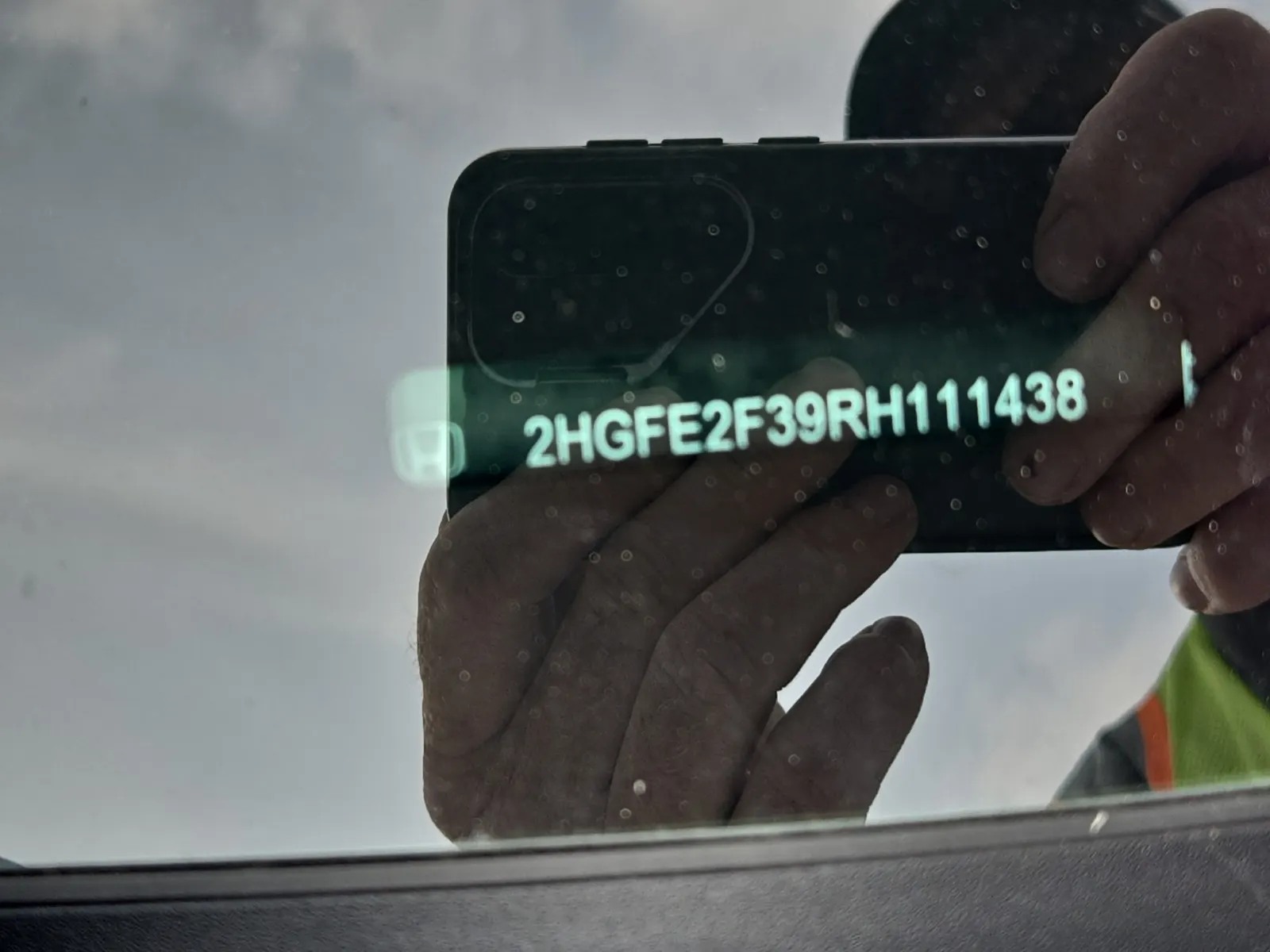 Dash VIN Plate Photo