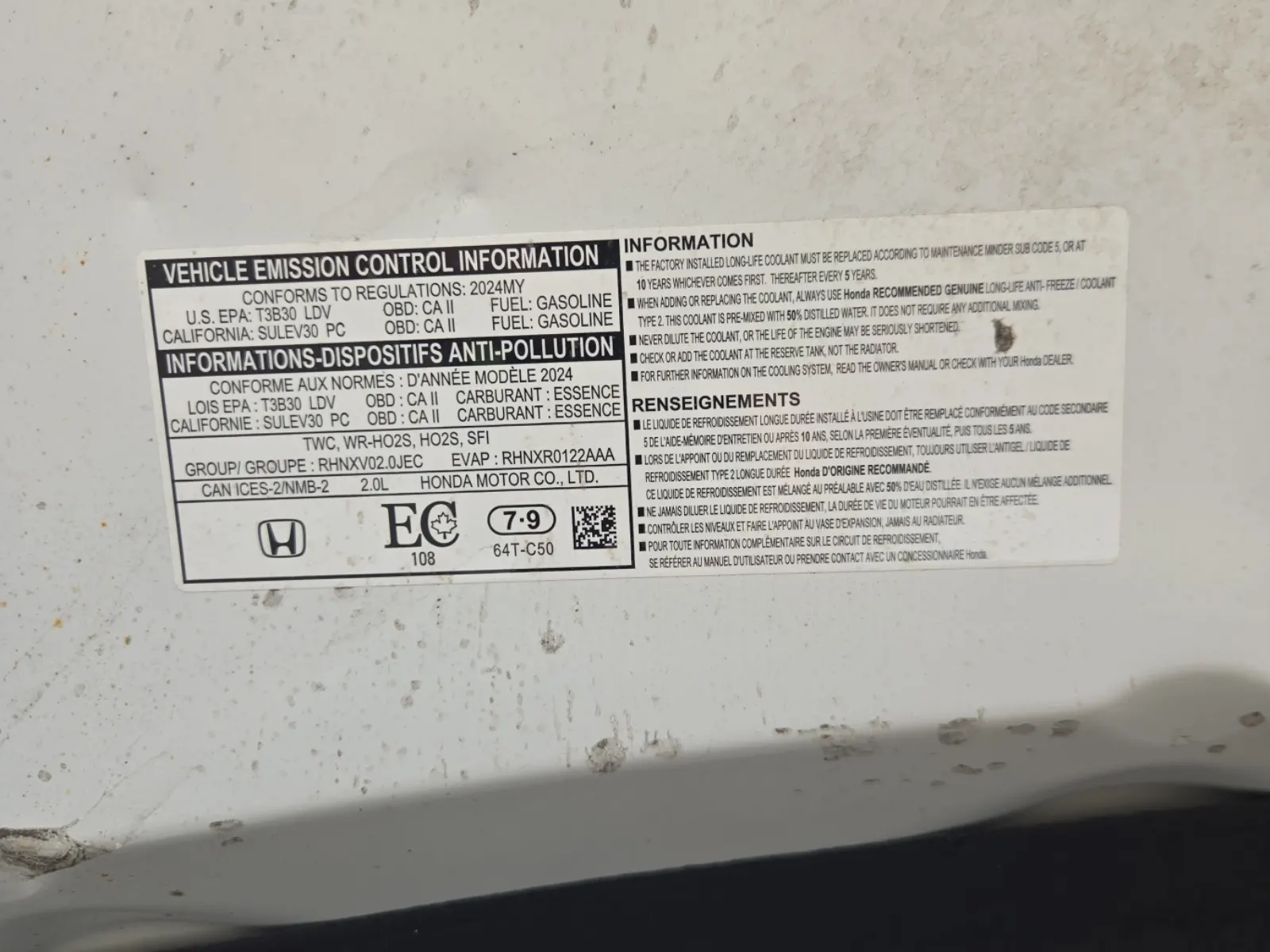 Emission Sticker Photo