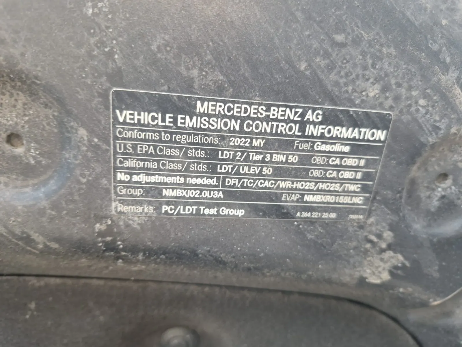 Emission Sticker Photo