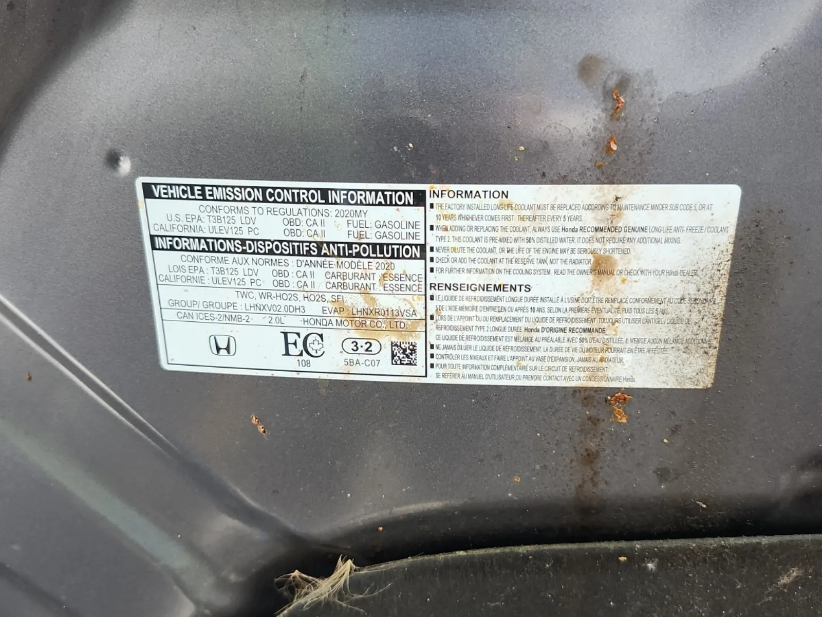 Emission Sticker Photo
