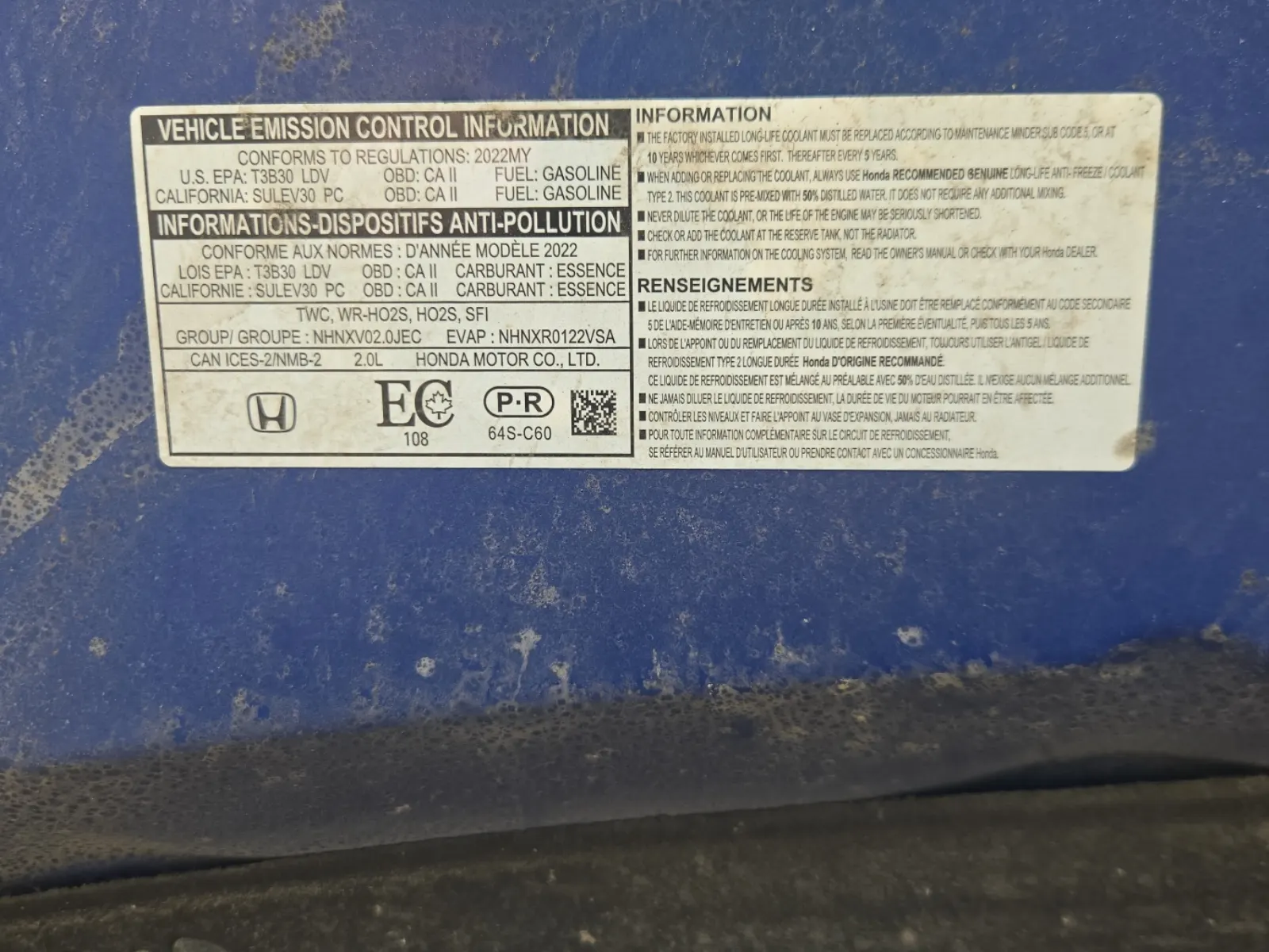 Emission Sticker Photo