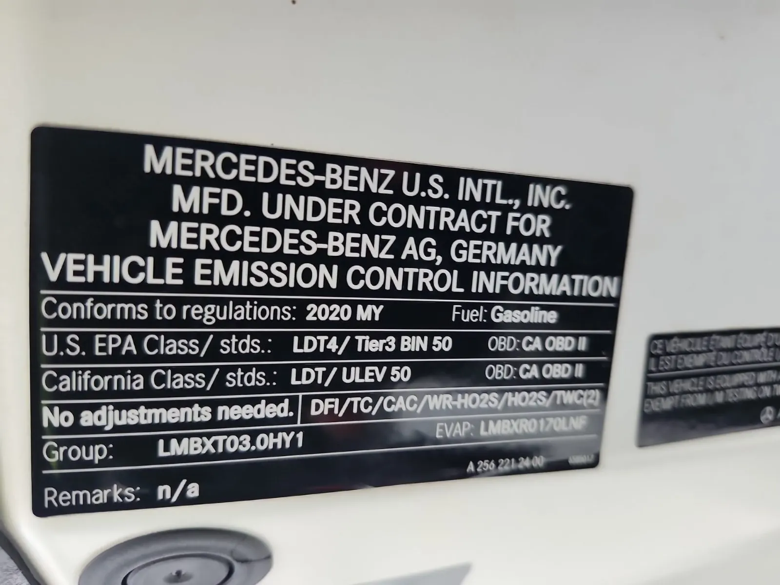 Emission Sticker Photo