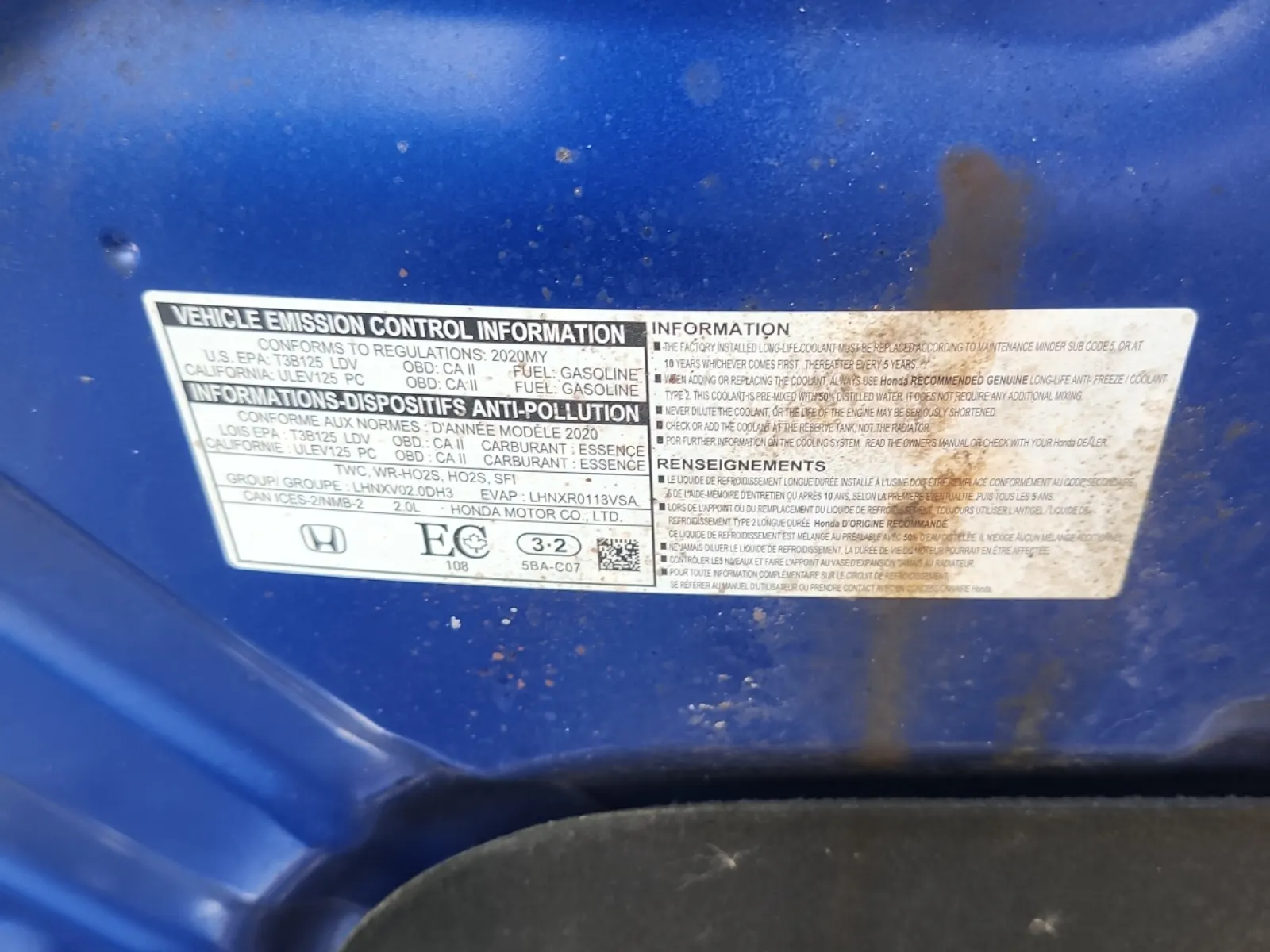 Emission Sticker Photo