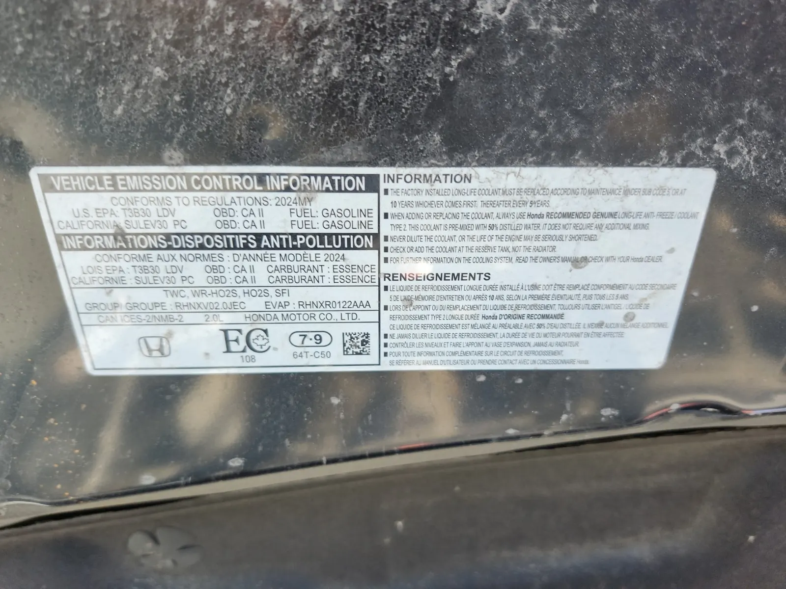 Emission Sticker Photo