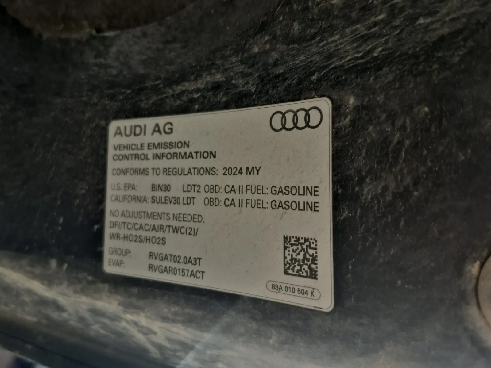 Emission Sticker Photo