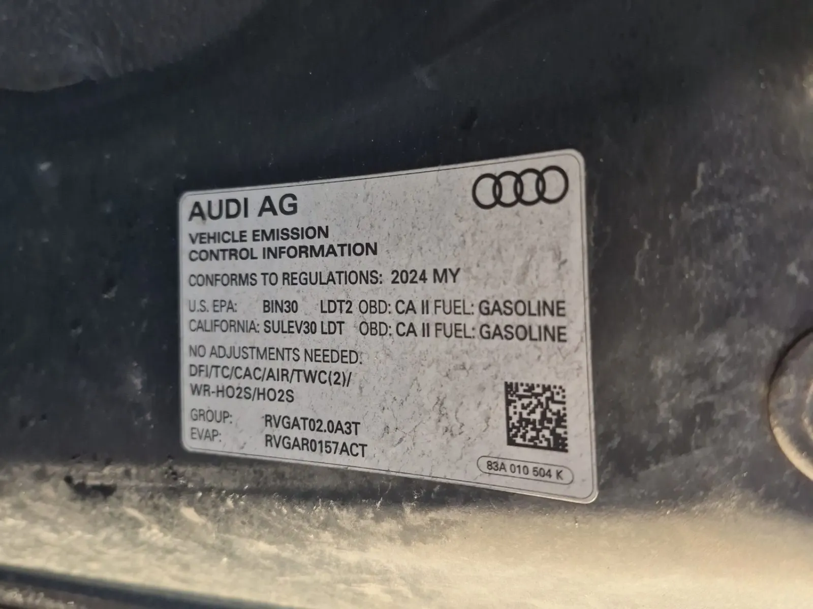 Emission Sticker Photo