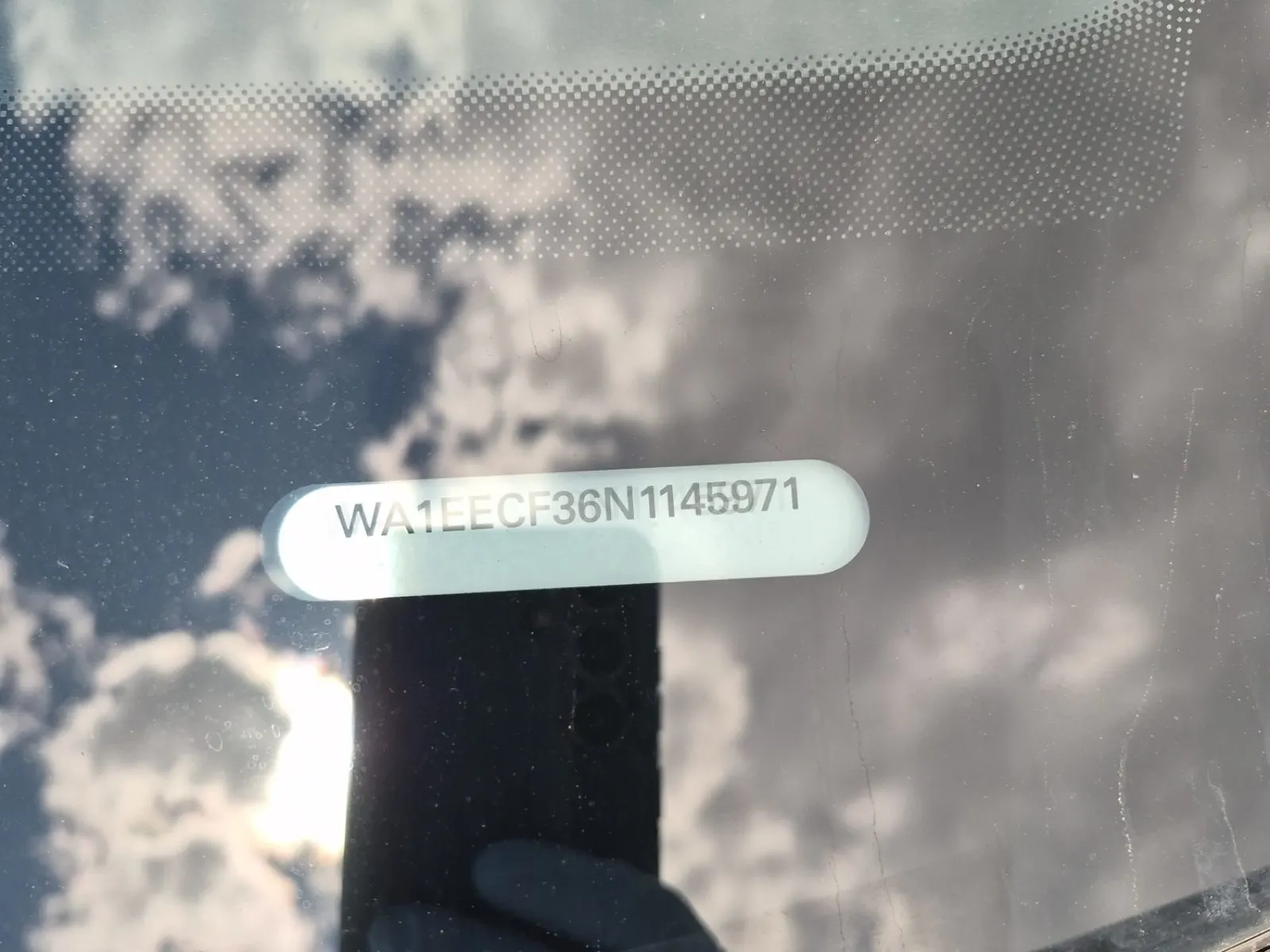 Dash VIN Plate Photo