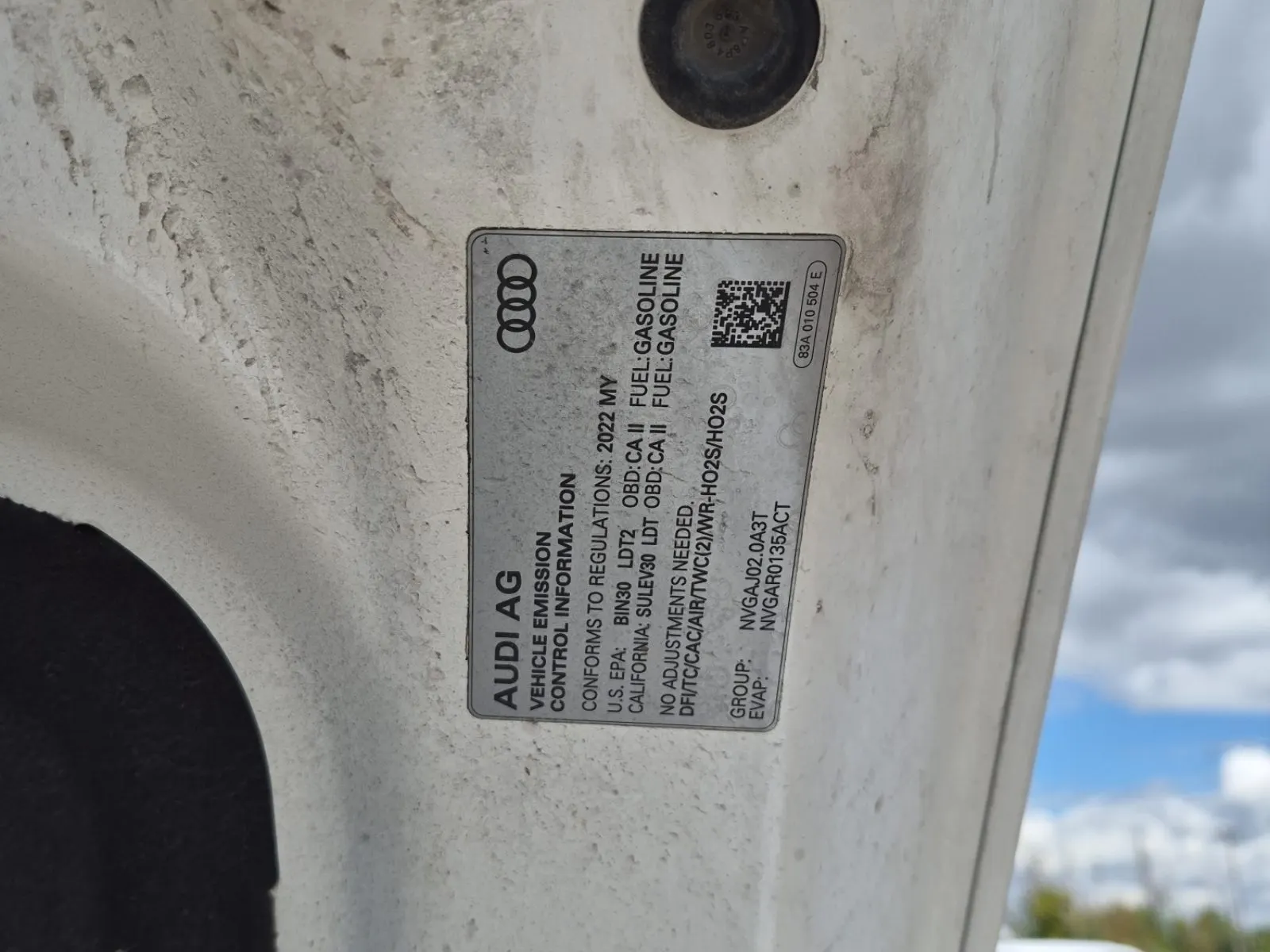 Emission Sticker Photo