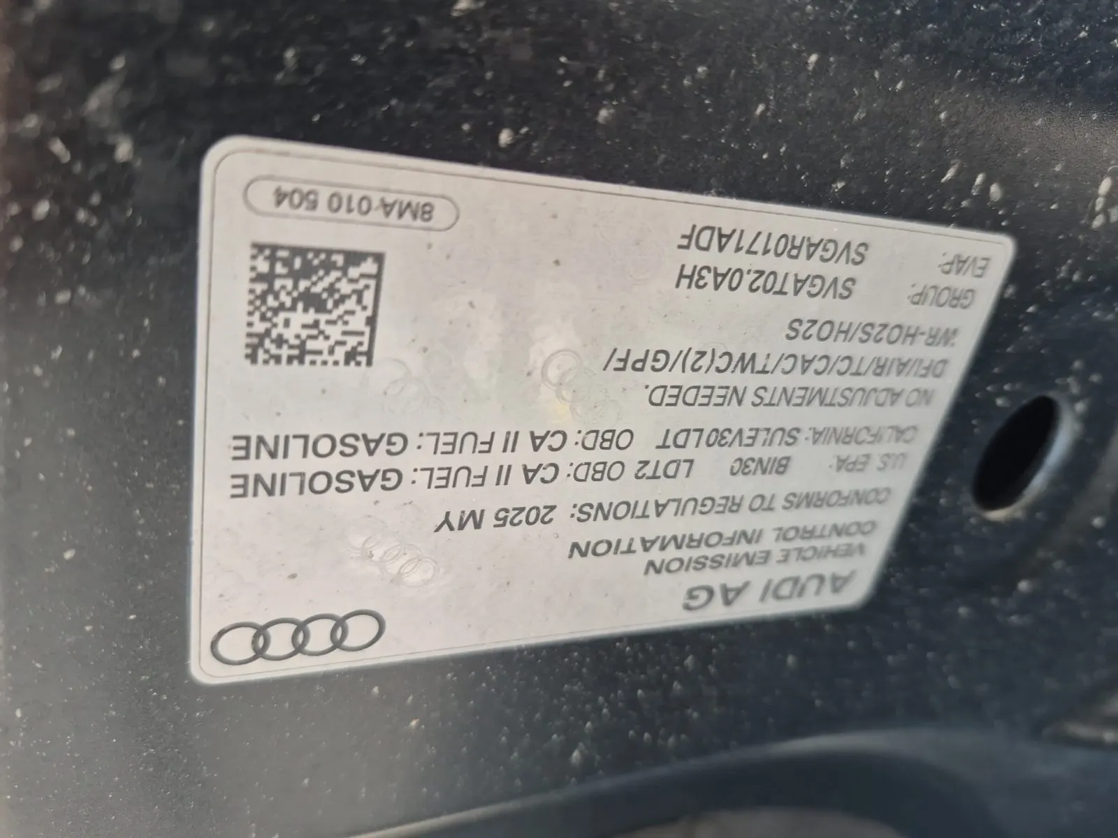 Emission Sticker Photo