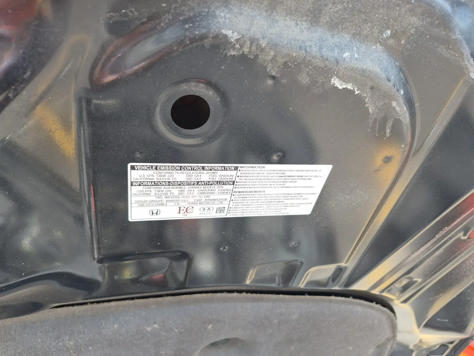 Emission Sticker Photo