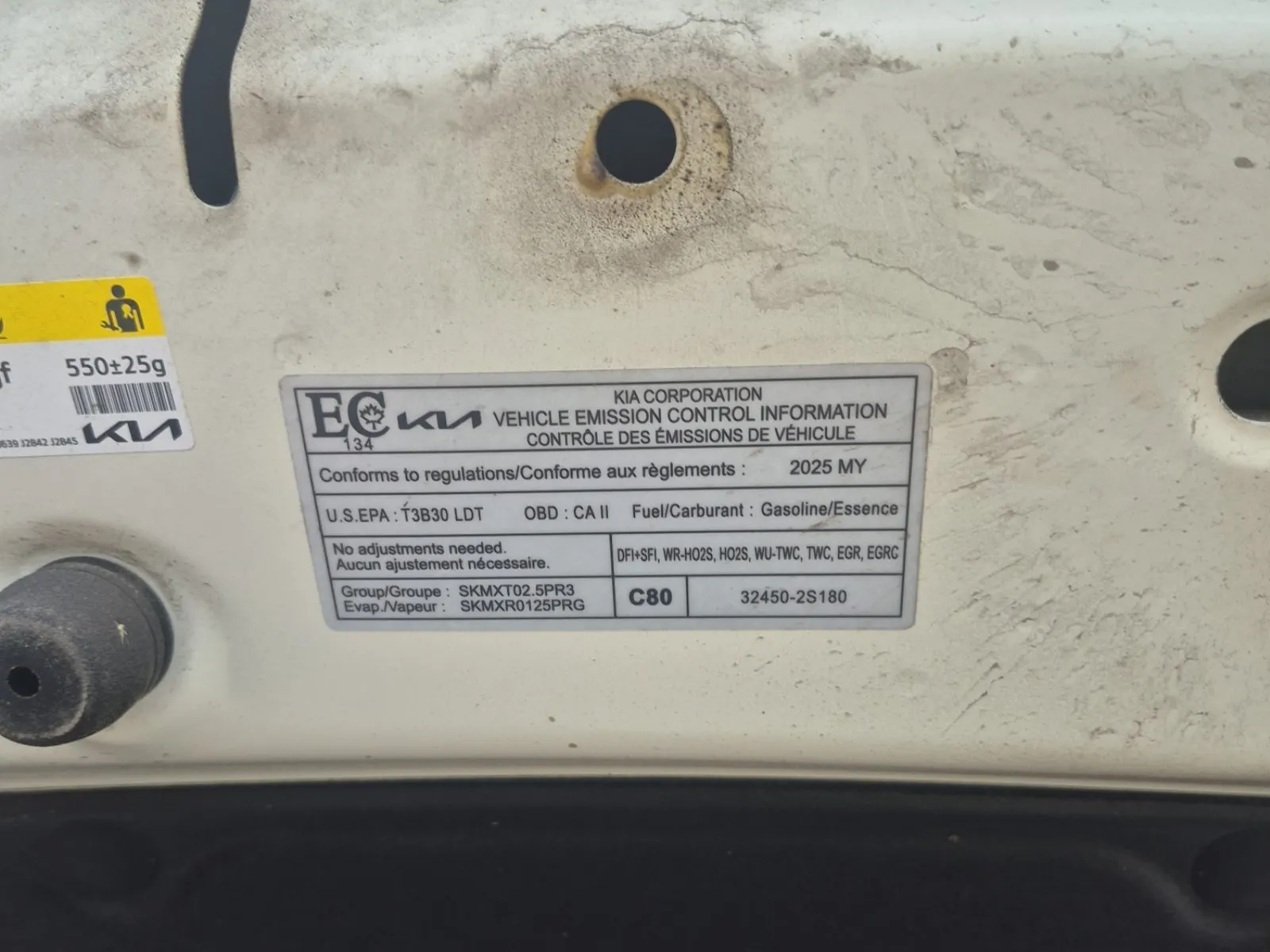 Emission Sticker Photo