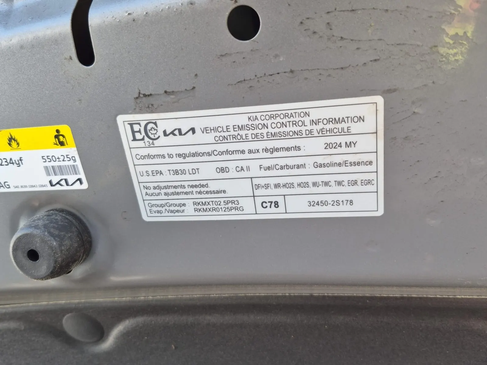 Emission Sticker Photo