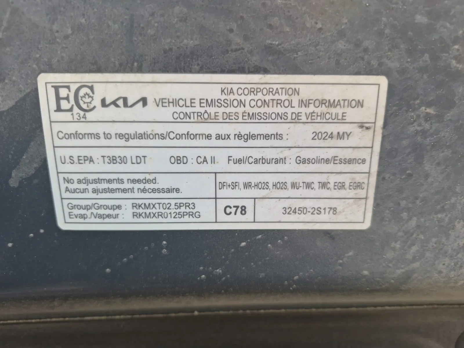 Emission Sticker Photo