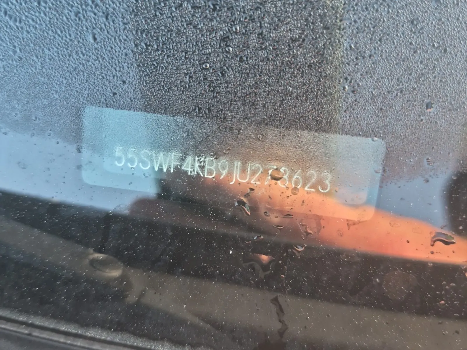 Dash VIN Plate Photo