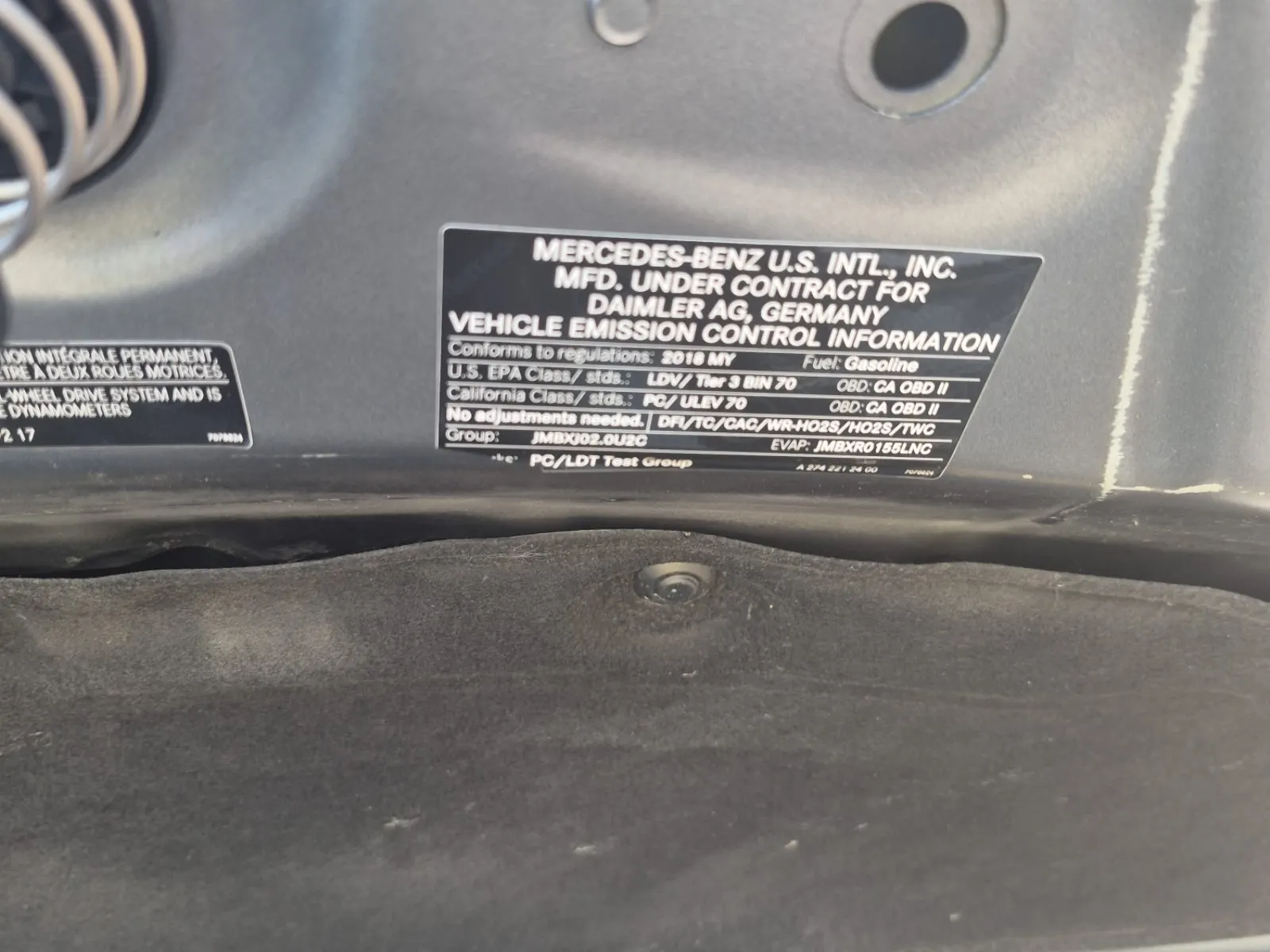 Emission Sticker Photo