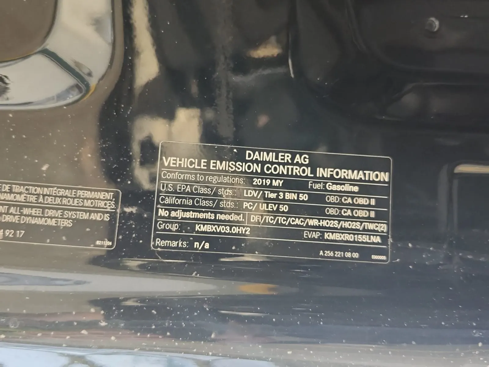 Emission Sticker Photo