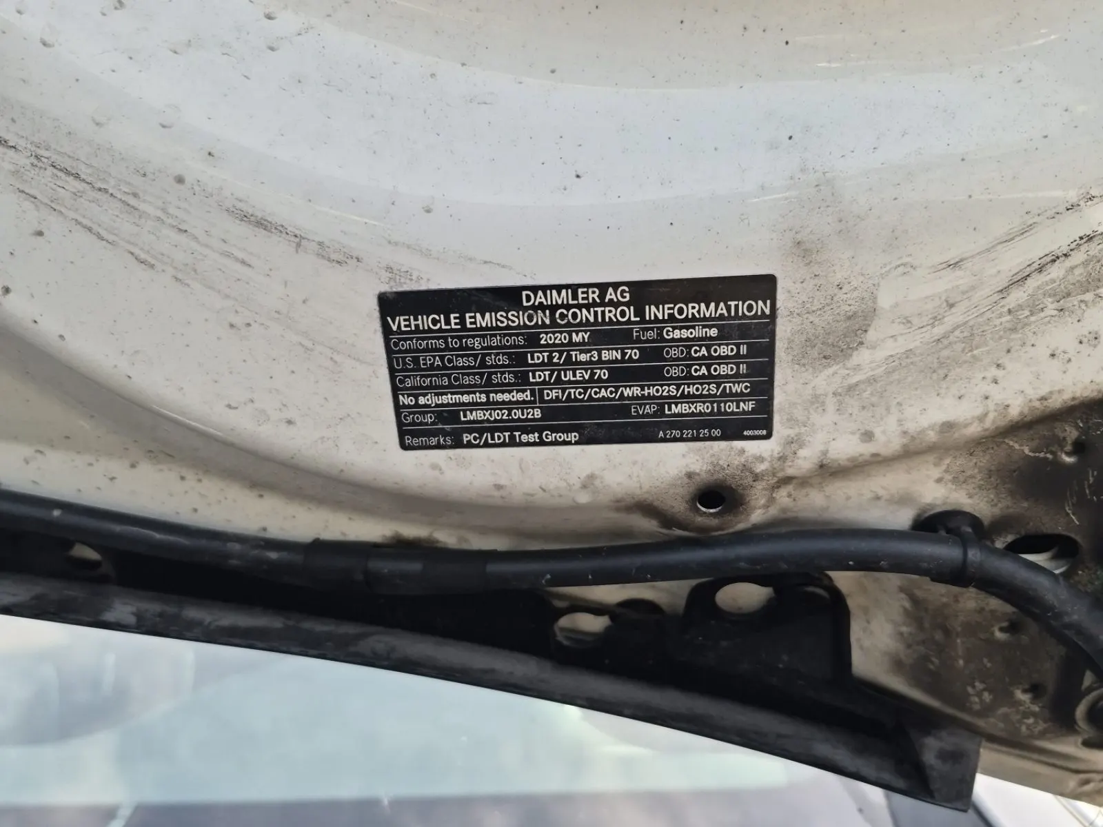 Emission Sticker Photo