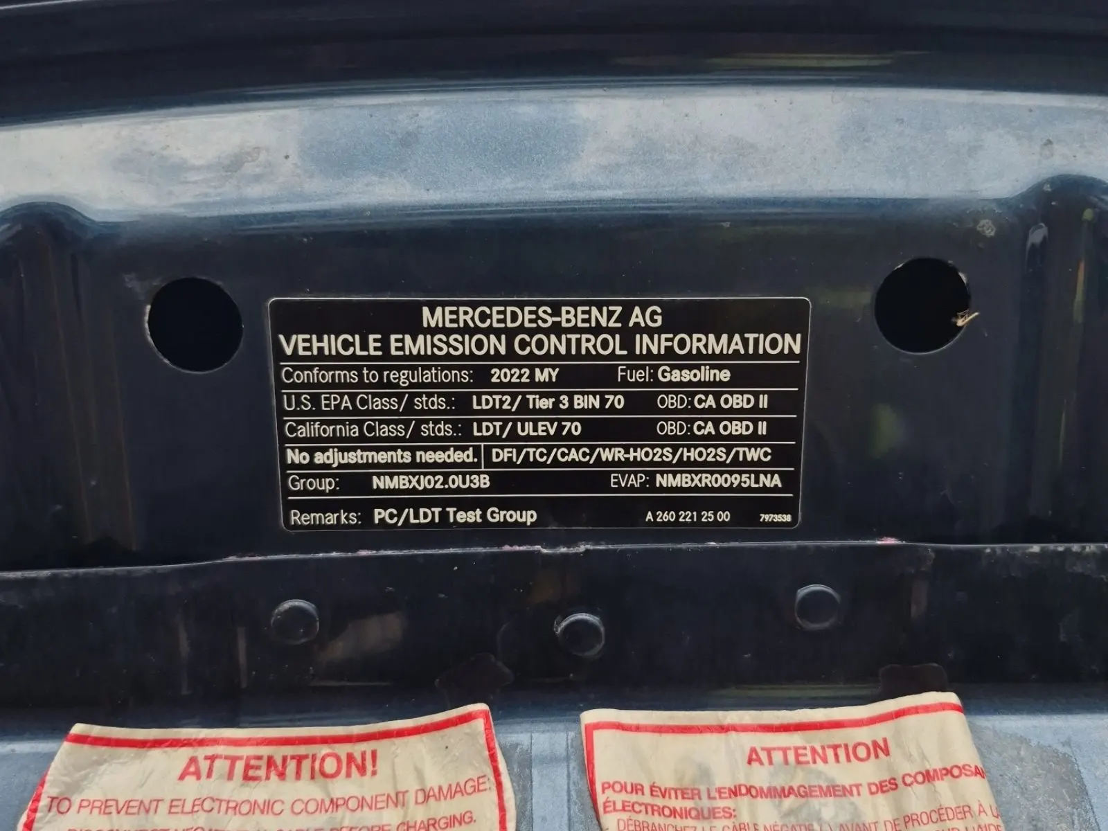 Emission Sticker Photo