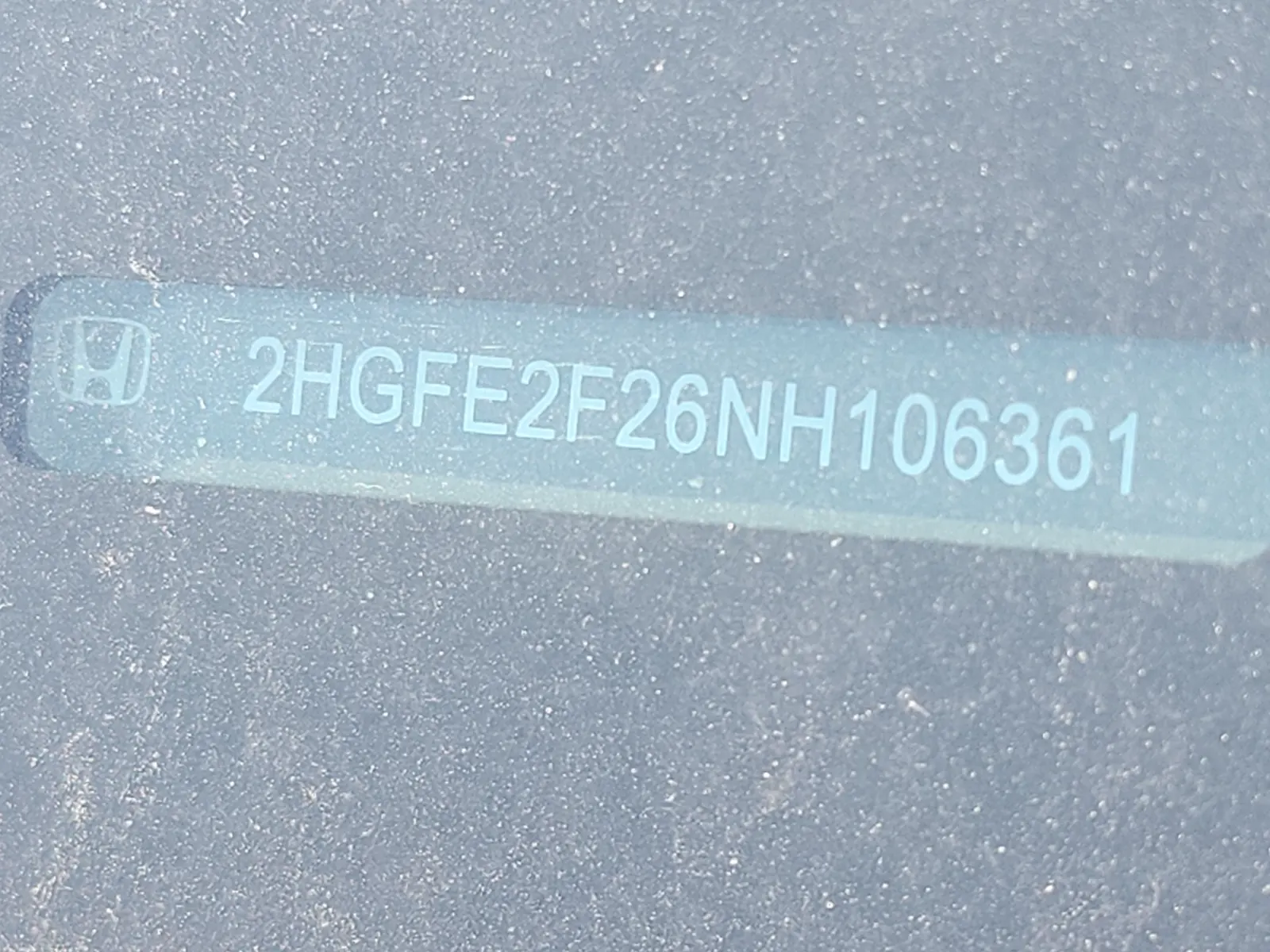 Dash VIN Plate Photo