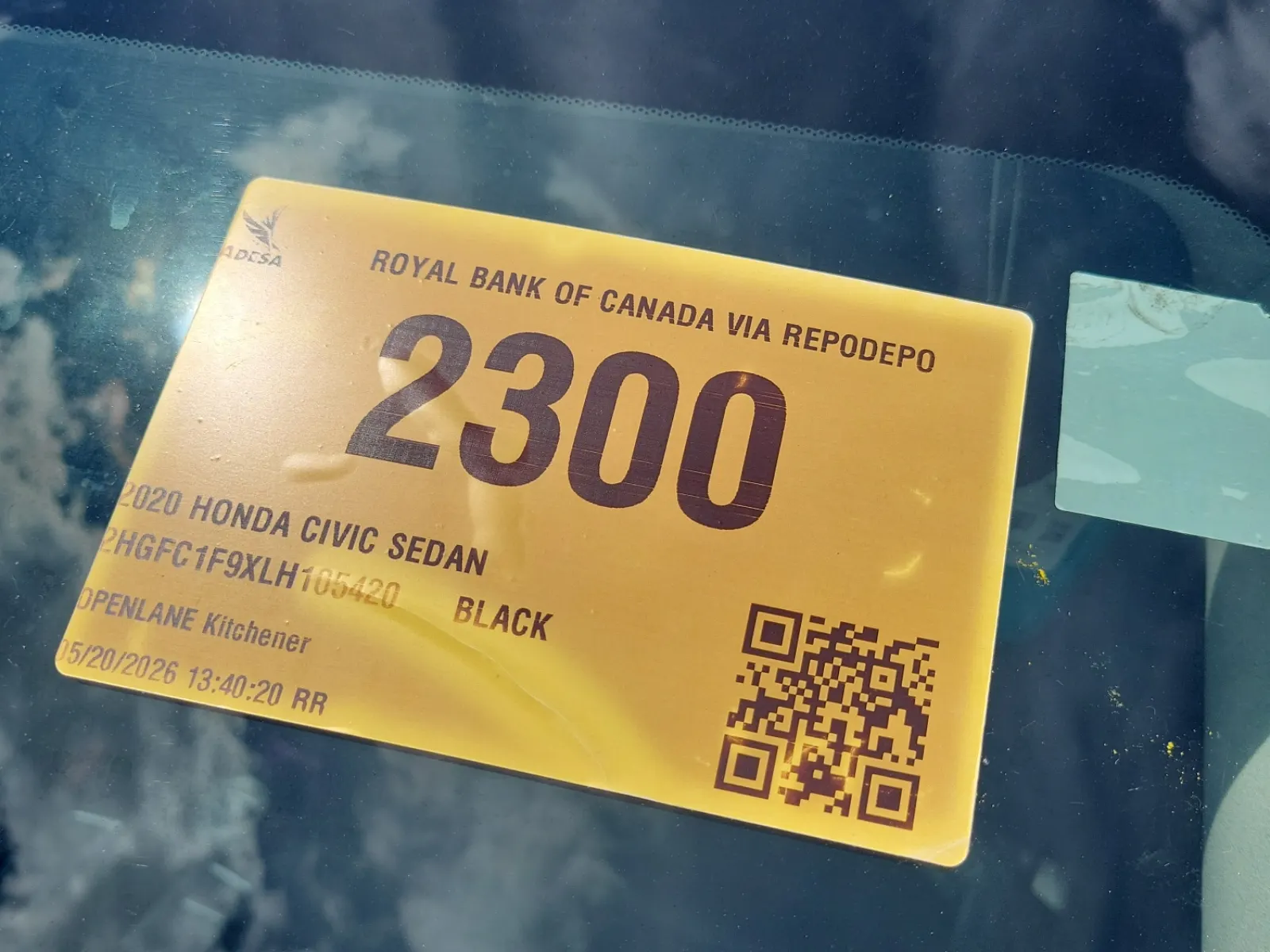 Inventory Label Photo